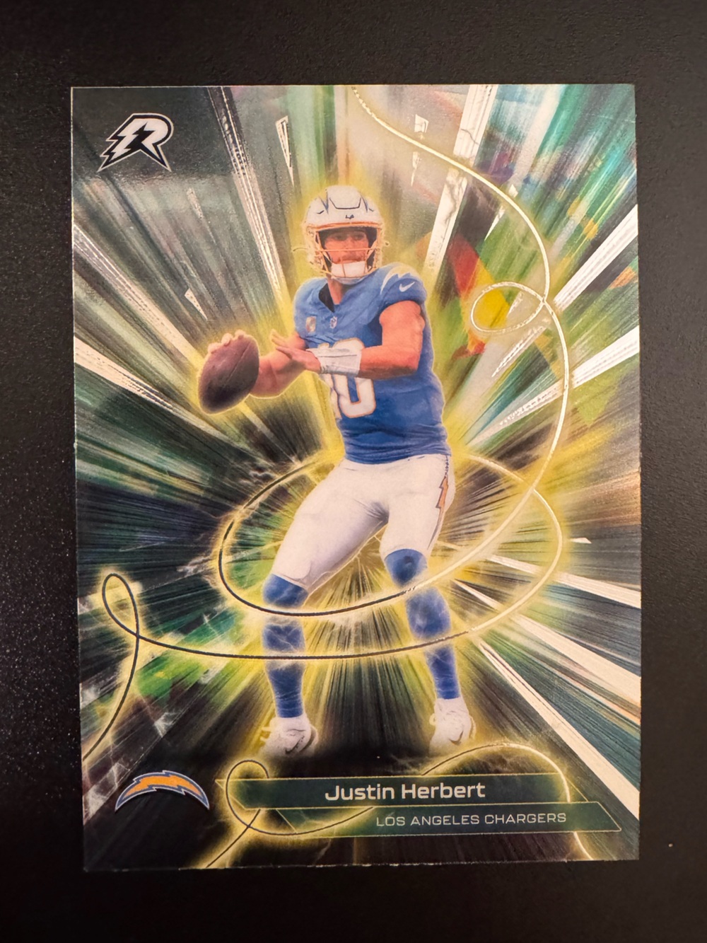 Justin Herbert - Topps Resurgence 2026 Chargers  Card - Blue & Gold Holographic